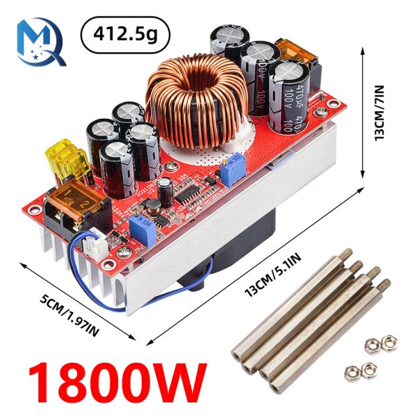 1800W 40A DC-DC Boost Converter Step Up Power Supply Module 10-60V to 12-90V adjustable voltage charger