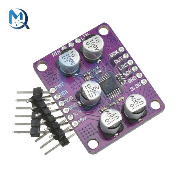 PCM1808 ADC Module Stereo Analog to Digital Converter 24 Bit High Performance Low Cost For Speaker Voice Control Device