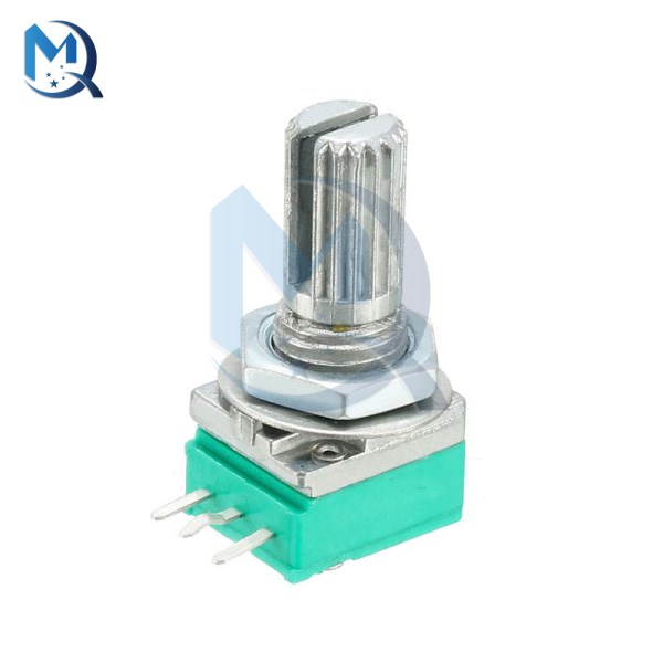 5Pcs RK097N Potentiometer 3 Pin Shaft 15mm Amplifier Sealing Potentiometer 50K 100K 500K