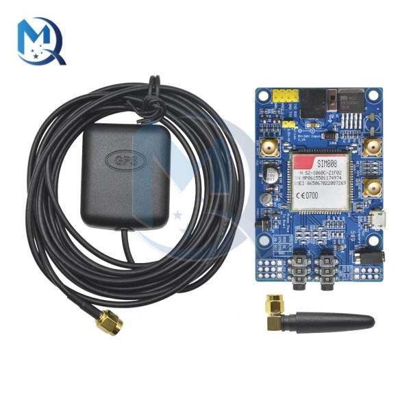 SIM808 Moudle with Antenna 5-26V DC044 interface GSM GPRS GPS Development Bureau SMAW GPS Antenna for Arduino