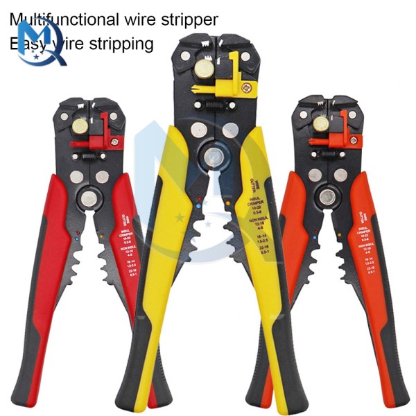 Wire Stripper 24-10AWG 8-inch European-style Wire Manual Stripping Pliers Multifunctional Automatic Wire Stripping Pliers Tool