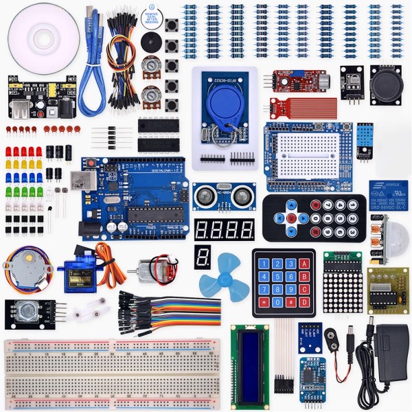 Project The Most Complete Starter Kit for Arduino R3 Mega2560 Nano with Tutorial Power Supply Stepper Motor