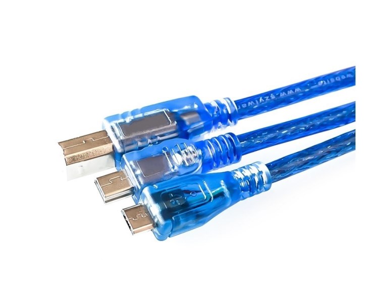 30cm USB Cable For Uno r3 For NanoMEGA 2560LeonardoPro microDUE Blue? Quality A type USBMini USBMicro USB 0.3m for Arduino