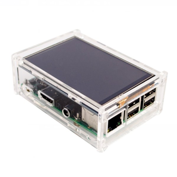 Acrylic Case for for Raspberry Pi 3 Pi 2 Model B 3.5 inch LCD