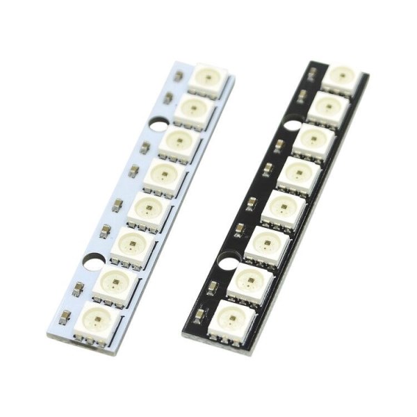 10PCSLOT 8 channel WS2812 5050 RGB LED lights built-in full color-driven development board