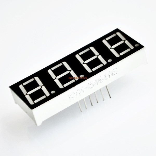 0.56 Inch 7 Seven Segment 4 Digits Red Clock LED Display Common cathode Time 12 Pins