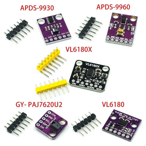 APDS-9930 APDS-9960 VL6180 VL6180X ????? ????? ????? PAJ7620U2 ????? ??? ??? ????? ????? ??????? ???? arduino