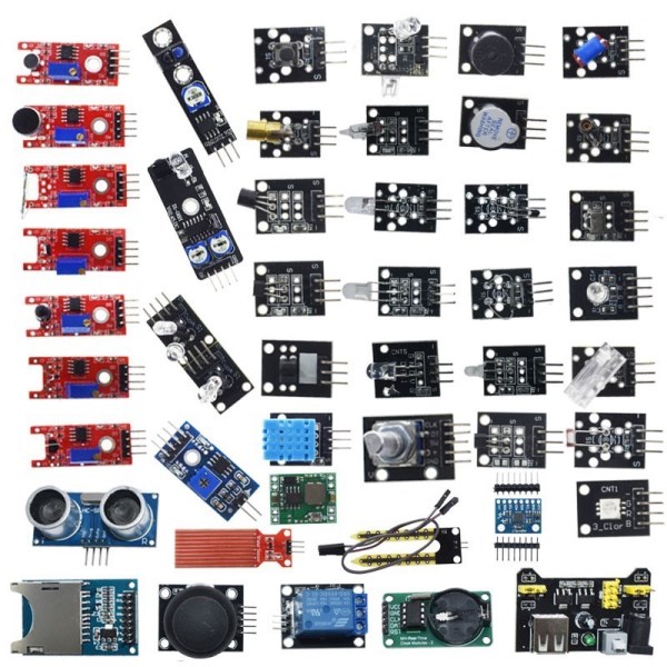 For arduino 45 in 1 Sensors Modules Starter Kit better than 37in1 sensor kit 37 in 1 Sensor Kit For UNO R3 MEGA2560