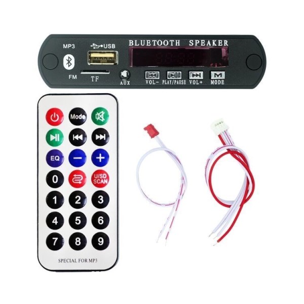 12V For Bluetooth MP3 Decoding Board Module W SD Card Slot USB FM Remote Decoding Board Module M011