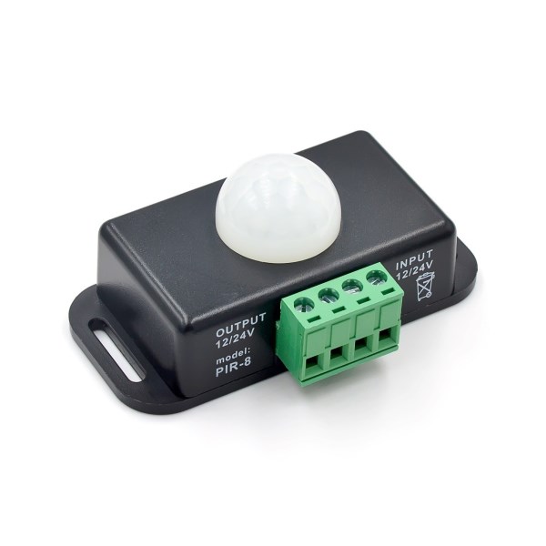 DC 12V 24V 8A Automatic Adjust PIR Motion Sensor Switch IR Infrared Detector Light Switch Module for LED Strip Light Lamp