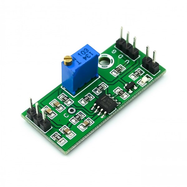 LM393 Voltage Comparator Module Signal Waveform Adjustable High Low LevelLoad Drive Dual Channel 4.5-28V High Voltage Module