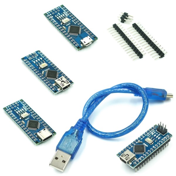 For nano Mini Type-C Micro USB With The Bootloader Compatible Red Controller for Arduino CH340 USB driver 16Mhz ATMEGA328P