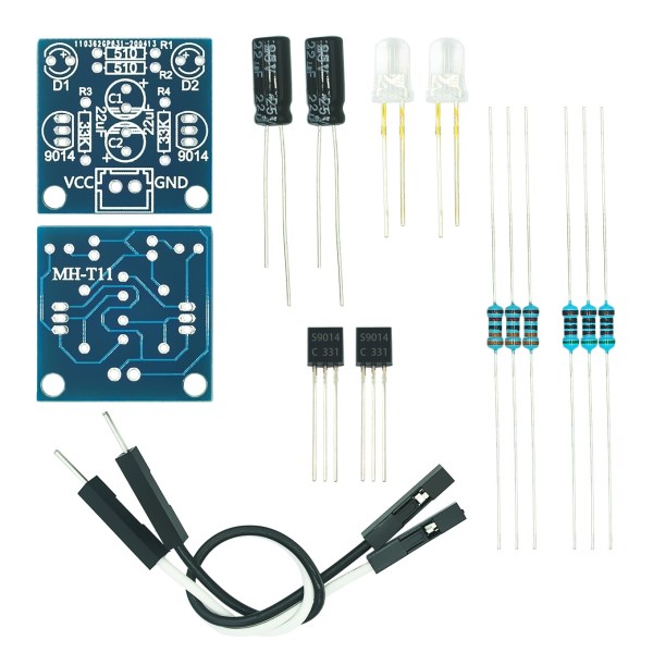 Simple flash circuit making 5MM LED bead flashing DIY kit flash circuit board module