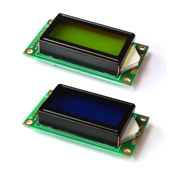 Hot Sale 8 x 2 LCD Module 0802 Character Display Screen blue or green