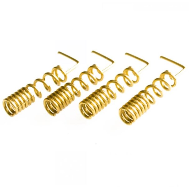 50pcslot GSM antenna spring 9001800MHZ copper spiral coil winding antenna GSM antenna motherboard soldering 0.8 x 5 x 24 mm