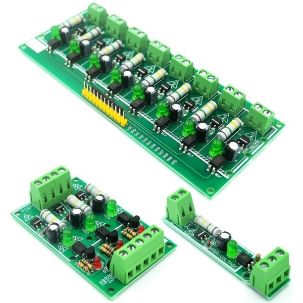 1 3 8 Bit AC 220V Optocoupler Isolation Module Voltage Detect Board Adaptive 3-5V For PLC Isolamento Fotoaccoppiatore Module
