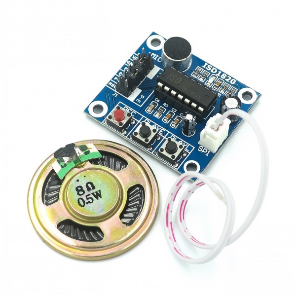 1pcs ISD1820 Voice Recording Recorder Module With Mic Sound Audio Loudspeaker for arduino