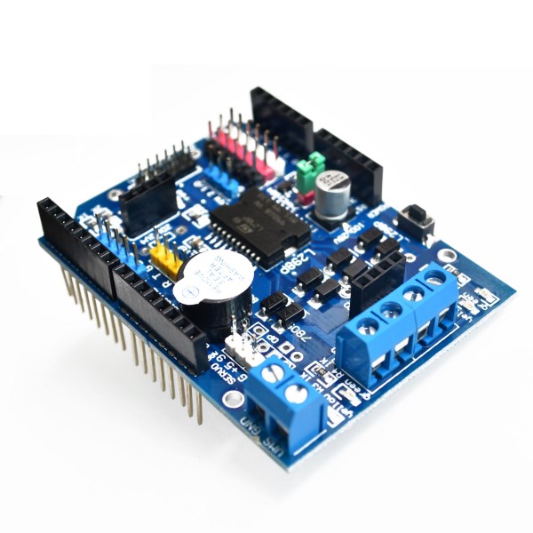 L298P PWM Speed Controller Dual High-Power H-bridge Driver,Bluetooth Interface, L298P Motor Shield Board for Arduino