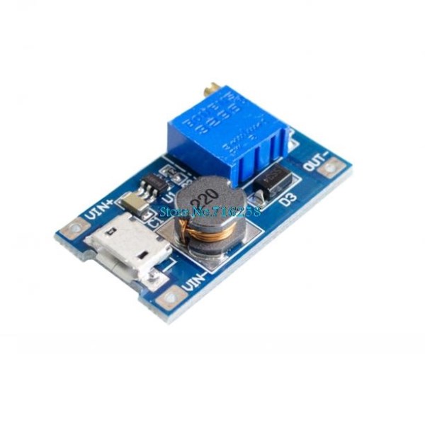DC DC Step Up Power Supply Booster MT3608 For Replace XL6009 Micro USB 2A Adjustable 2-24V To 28V Step-up Module