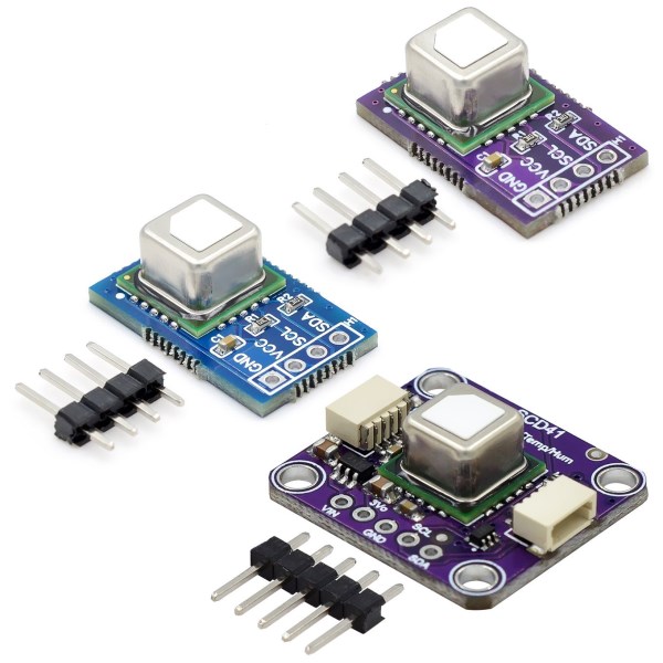 SCD40 SCD41 gas sensor module detects CO2 carbon dioxide temperature and humidity in one sensor I2C communication