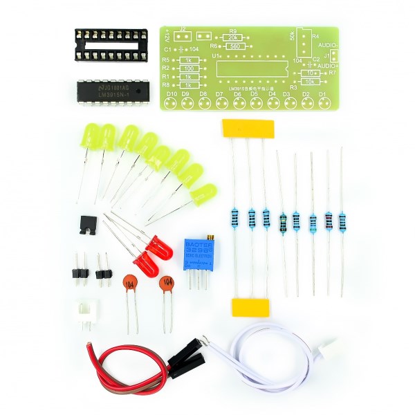 10pcs LM3915 Welding training kit 10 sections audio level indicator level indicator kit