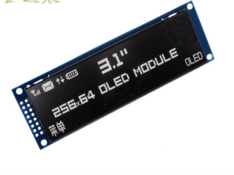 Real OLED Display 3.12" 256*64 25664 Dots Graphic LCD Module Display Screen LCM Screen SSD1322 Controller Support SPI