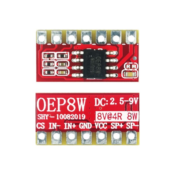 OEP8W digital power amplifier board mono module dual section lithium battery 7.2V8.4V high power 10W