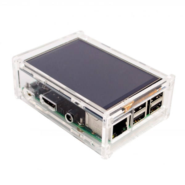 Acrylic Case Compatible for Raspberry Pi 2 Pi3 Model B Original 3.5" LCD TFT Touch Screen Display