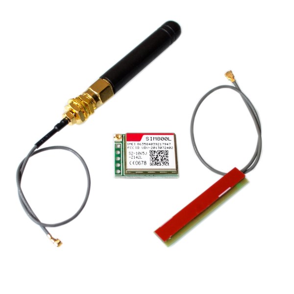 10PCSLOT SIM800L Wireless GSM GPRS MODULE Quad-Band W Antenna Cable Cap