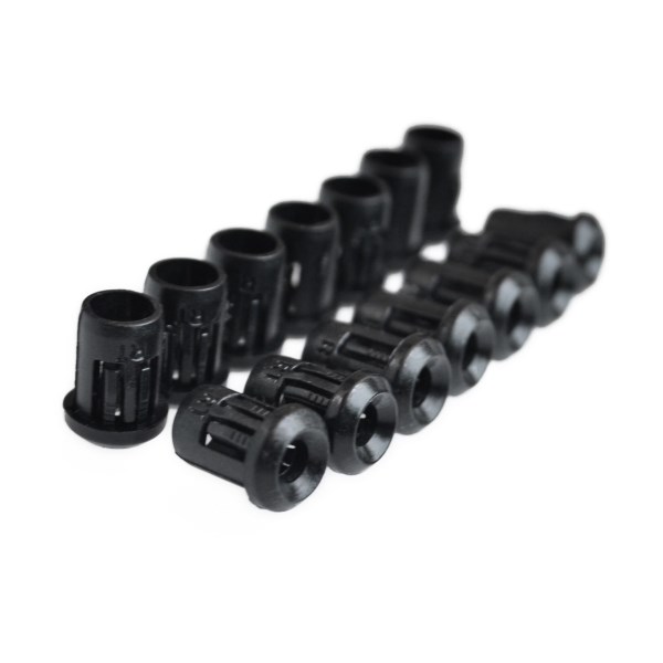 100PCSLOT New 5mm Black Plastic LED Holders Clips Bezels Mounts