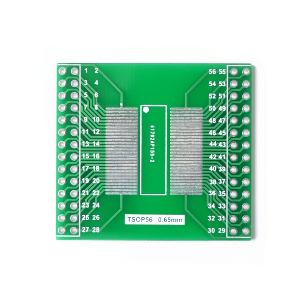 TSOP56 TSOP48 to DIP56 Adapter PCB Board for AM29 series IC 0.5mm 0.65mm pitch transfer board