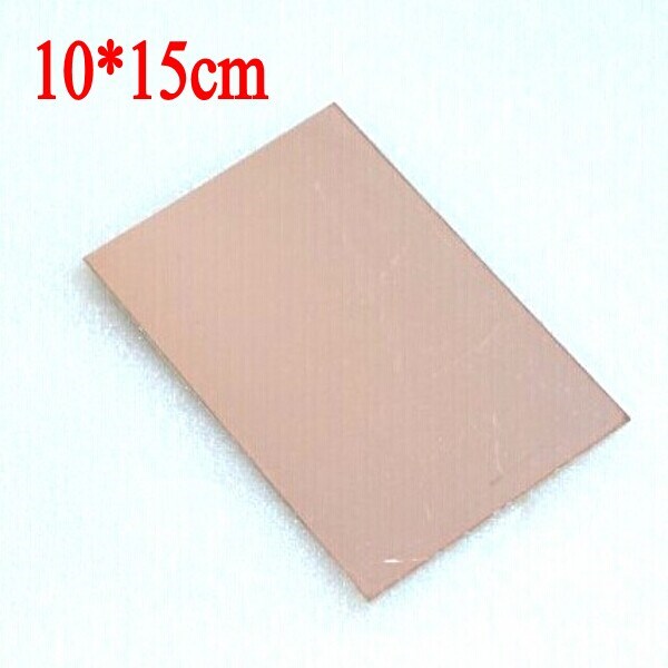 10PCSLOT FR4 Blank Copper Clad Circuit Board Single Side 10x15cm PCB 1.5~1.6MM