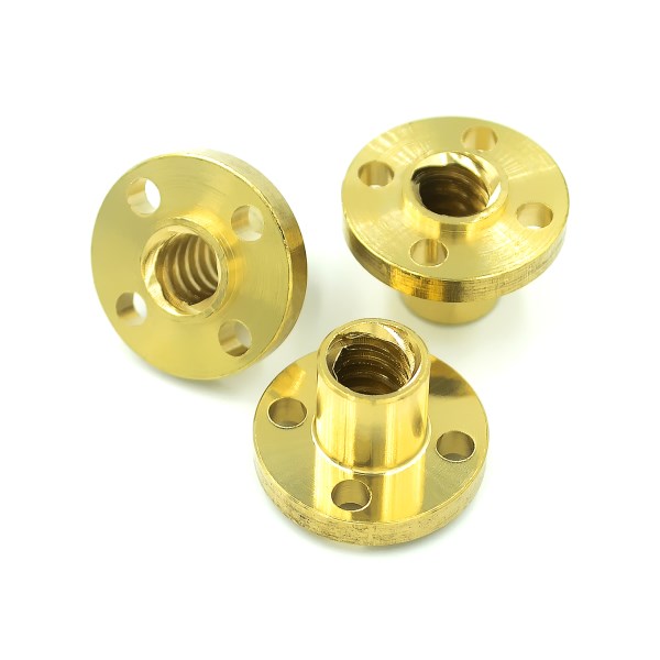 Copper Trapezoidal Screw Nut for T8 Screw T8 nuts stepper-motor, rail screw