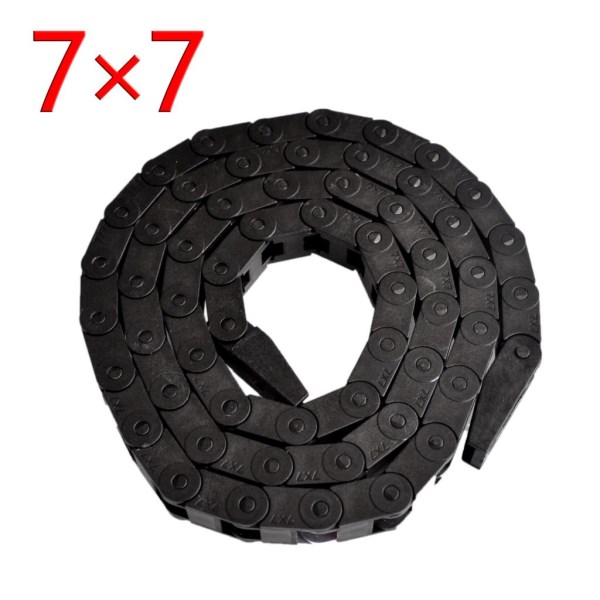 ! 1m(3.28ft)7 x 7 mm Cable drag Chain Radius 15mm Wire Carrier 7*7 With End Fits