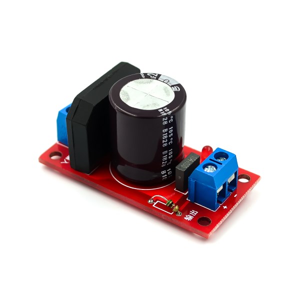 Rectifier filter power supply board 8A rectifier power amplifier 8A rectifier with red LED indicator AC single power suppl