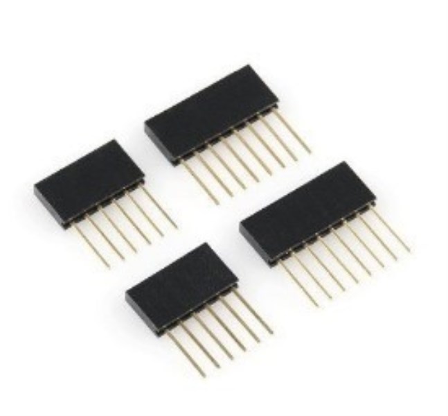 40PCS x 8-Pin + 40x 6-Pin Stackable Female Shield Header Tall Stacking Kit & Special long line needle in stock