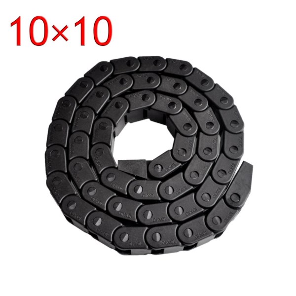 ! Best price!!! 10 x 10mm L1000mm Cable Drag Chain Wire Carrier with end connectors for CNC Router Machine Tools