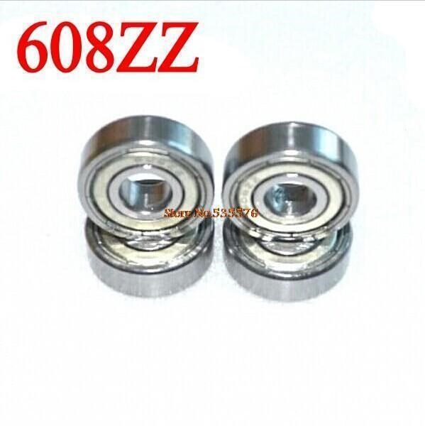 1Pcs 608ZZ 8X22X7 Miniature Radial Bearings Deep Groove Radial Ball for 3D printer