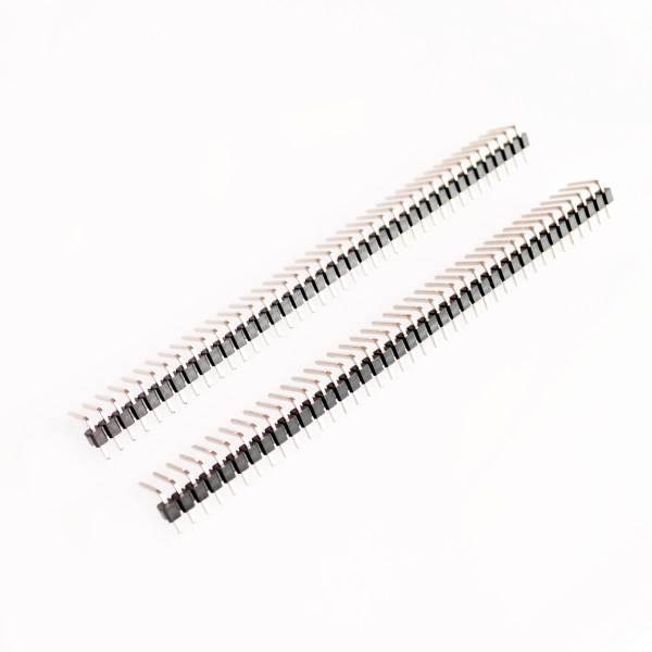Hot Sale 10pcs 40 Pin 1x40 Single Row Male 2.54mm Breakable Pin Header Right Angle Connector Strip