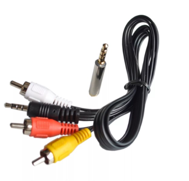 60cm 3.5mm Jack Plug Male to 3 RCA Adapter High Quality 3.5 to RCA Male Audio Video AV Cable Wire Cord