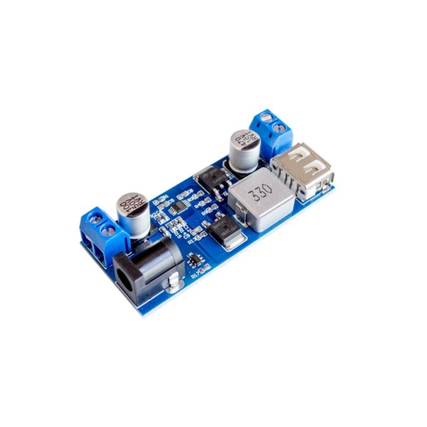 DC-DC 24V12V To 5V 5A Step Down Power Supply Buck Converter Replace LM2596S Adjustable USB Step-down Charging Module For Phone