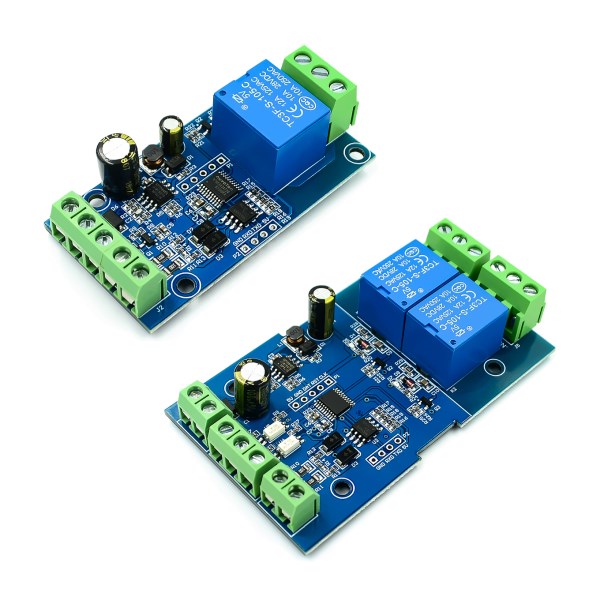 Modbus-Rtu 12 Channel 7-24V Relay Module Switch Modbus RTU 4 Channel Relay Output 12V Switch Input 485 Communication TTL Pin He