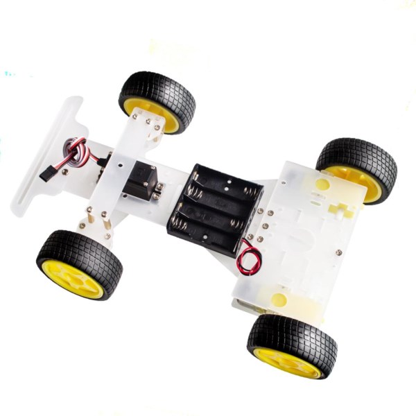 Steering engine 4 wheel 2 Motor Smart Robot Car Chassis kits DIY with 3003