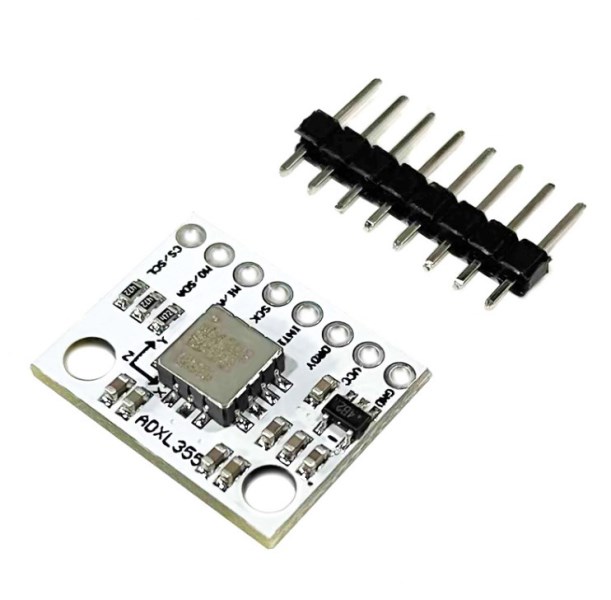 ADXL355 triaxial accelerometer sensor module is an industrial-grade, low-power integrated temperature sensor with digital output