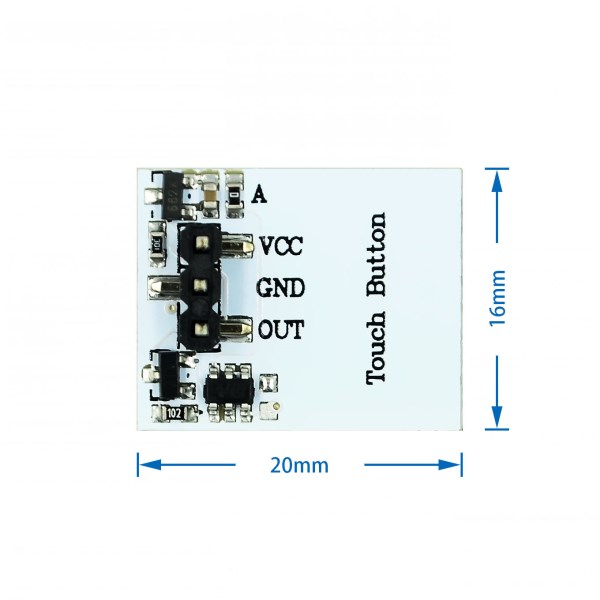 10pcs blue color HTTM Series 2.7V-6V Capacitive Touch Switch Module Strong anti-interference