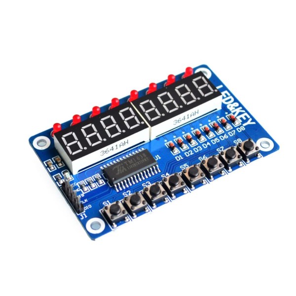 SPKey Display For AVR New 8-Bit Digital LED Tube 8-Bit TM1638 Module