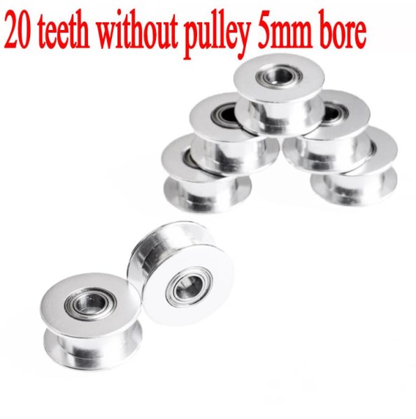 accessories 20teeth pulley wheel synchronous wheel driven wheel Perlin 2GT toothed gear bore 5mm(20-5)