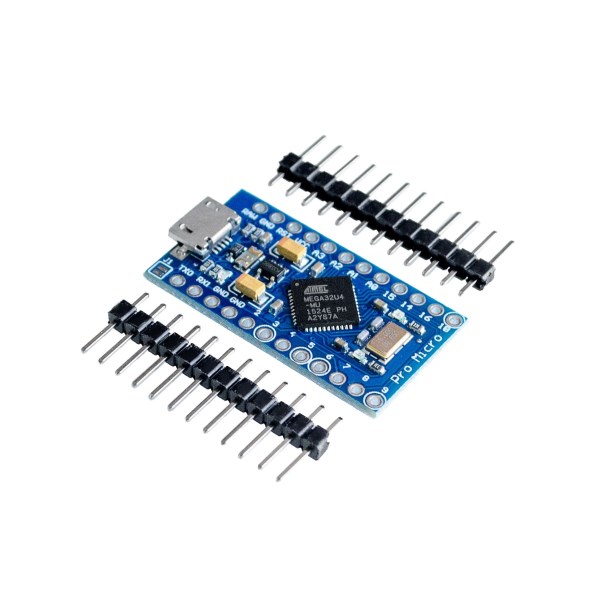 10PCSLOT New Pro Micro for arduino ATmega32U4 5V16MHz Module with 2 row pin header For Leonardo