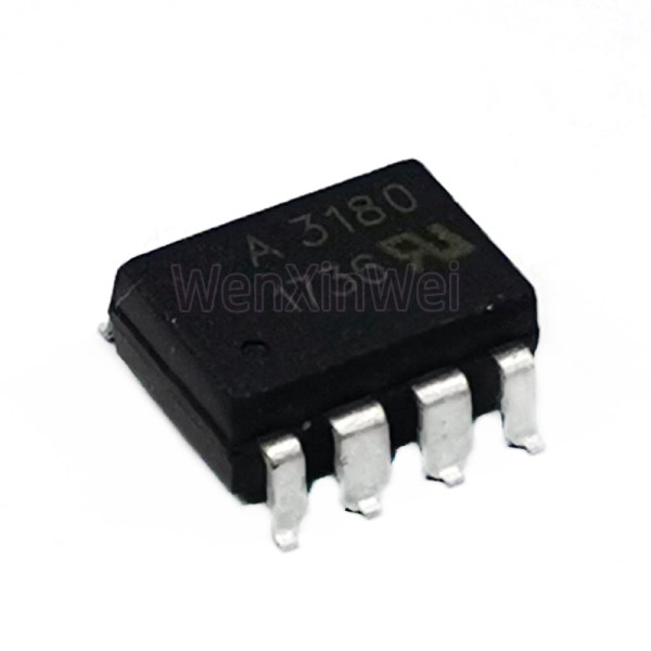 10PCSLOT HCPL-3180-500E HCPL3180 A3180 SOP8 Optocoupler In Stock 100% New And Original