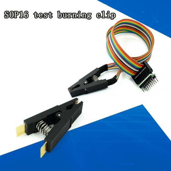 Programmer Testing Clip SOP16 SOP SOIC 16 SOIC16 Pin IC Test Clamp SOP16 to DIP8 Flash Clip for 25 series RT809F TL866CS TL866A